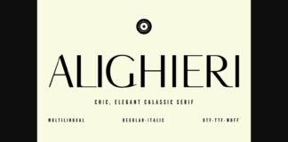 Alighieri Font Poster 1