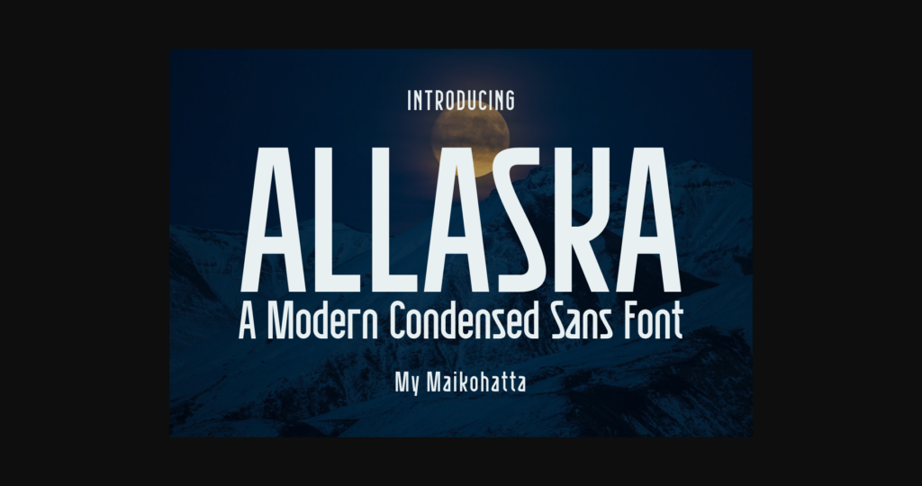 Allaska Font Poster 3