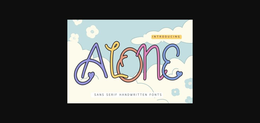 Alone Font Poster 1