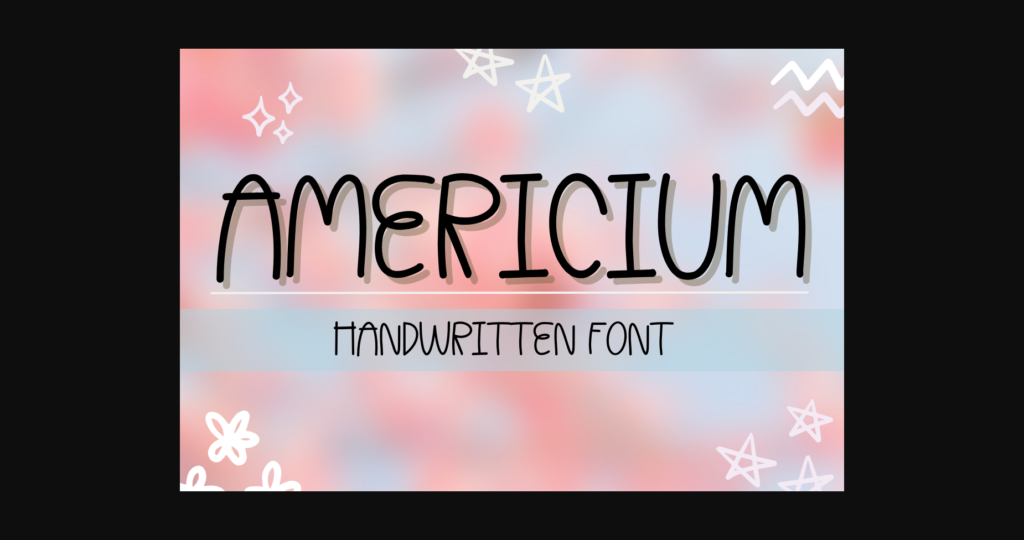 Americium Font Poster 3