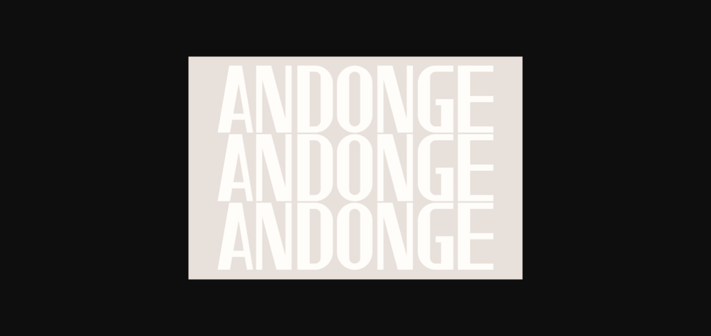 Andonge Font Poster 6