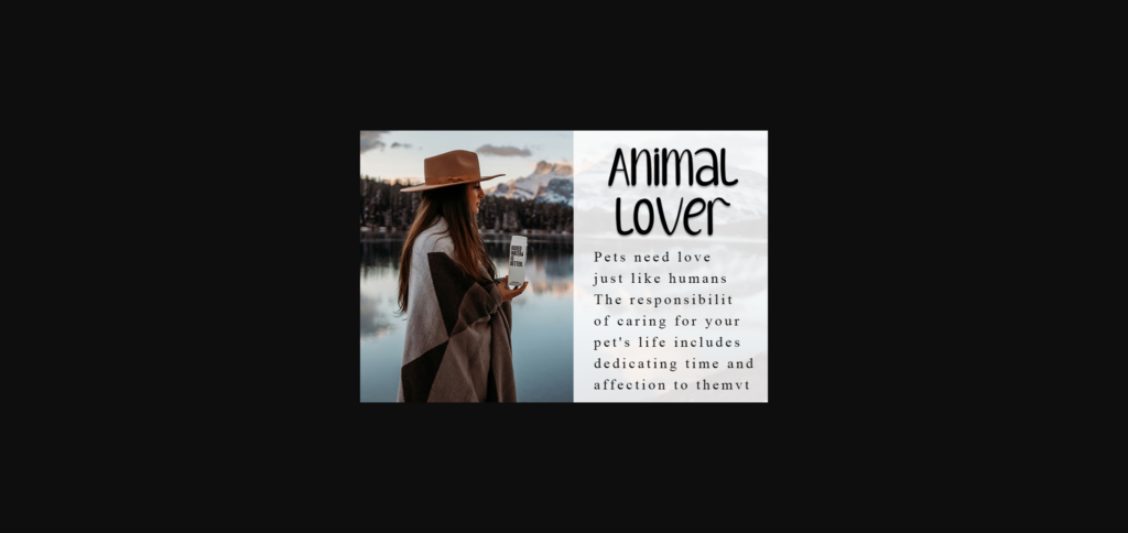 Animals Font Poster 4