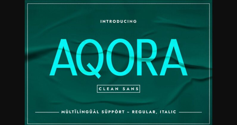 Aqora Font Poster 1