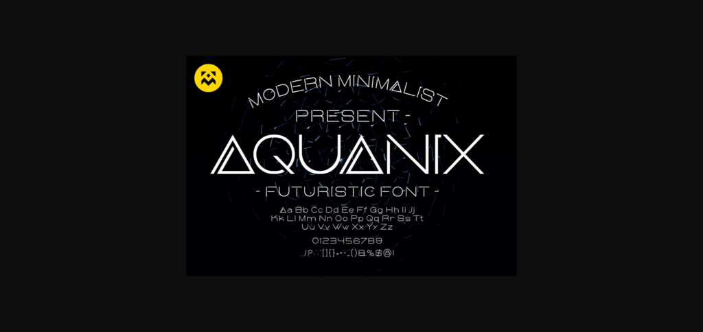 Aquanix Font Poster 3