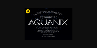 Aquanix Font Poster 1