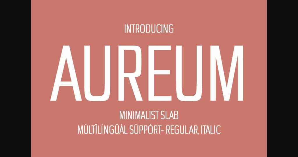 Aureum Font Poster 3