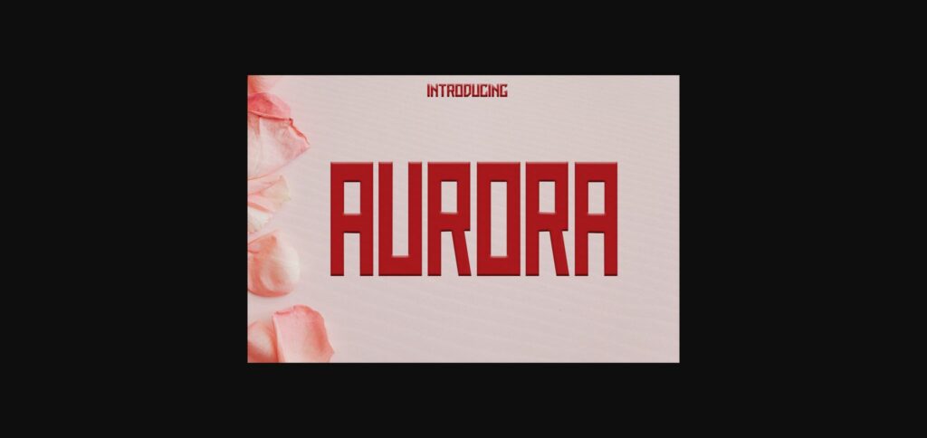 Aurora Font Poster 3