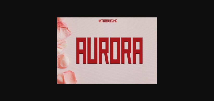 Aurora Font Poster 1