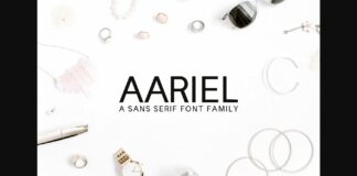 Aariel Family Font Poster 1