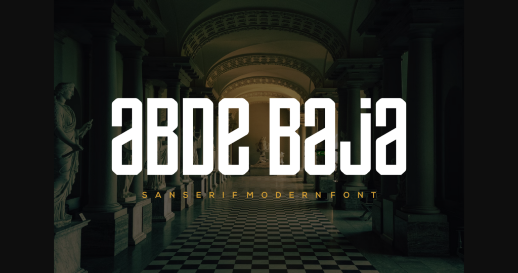 Abdebaja Font Poster 3