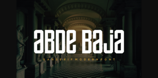 Abdebaja Font Poster 1