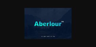 Aberlour Font Poster 1