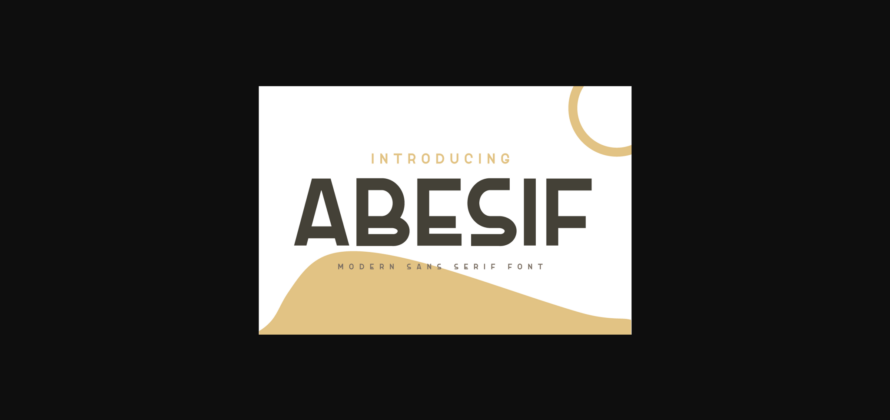 Abesif Font Poster 3