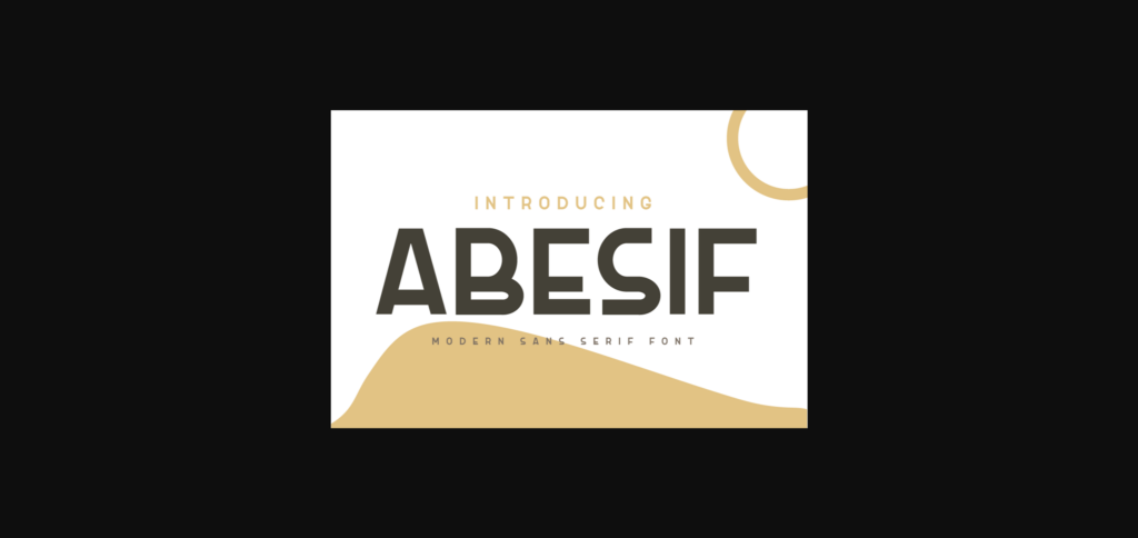 Abesif Font Poster 1