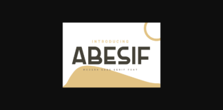 Abesif Font Poster 1