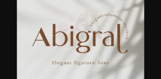 Abigral Font Poster 1