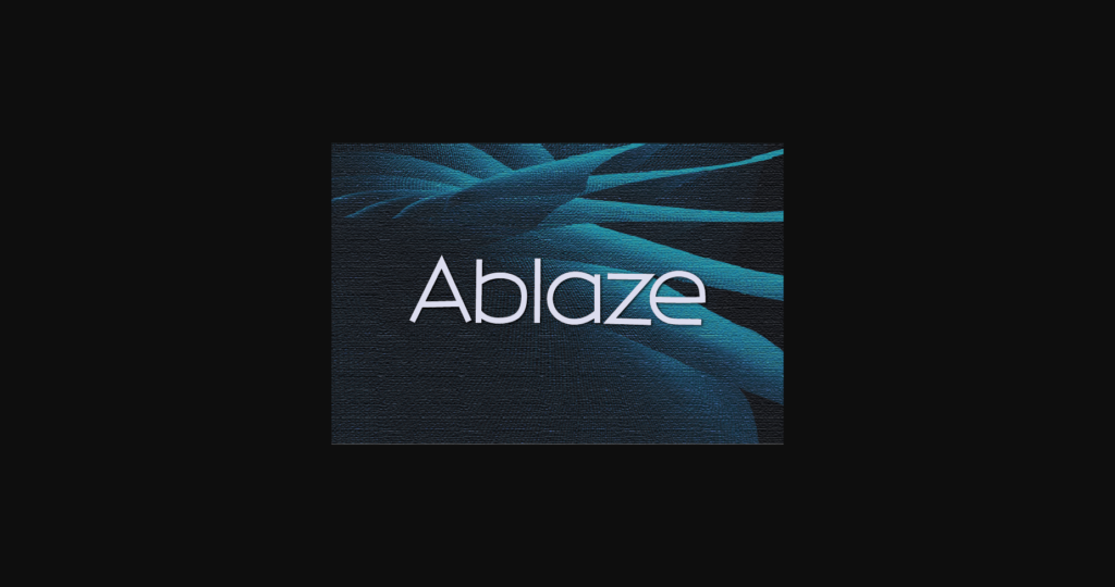 Ablaze Font Poster 3