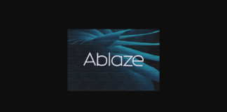 Ablaze Font Poster 1