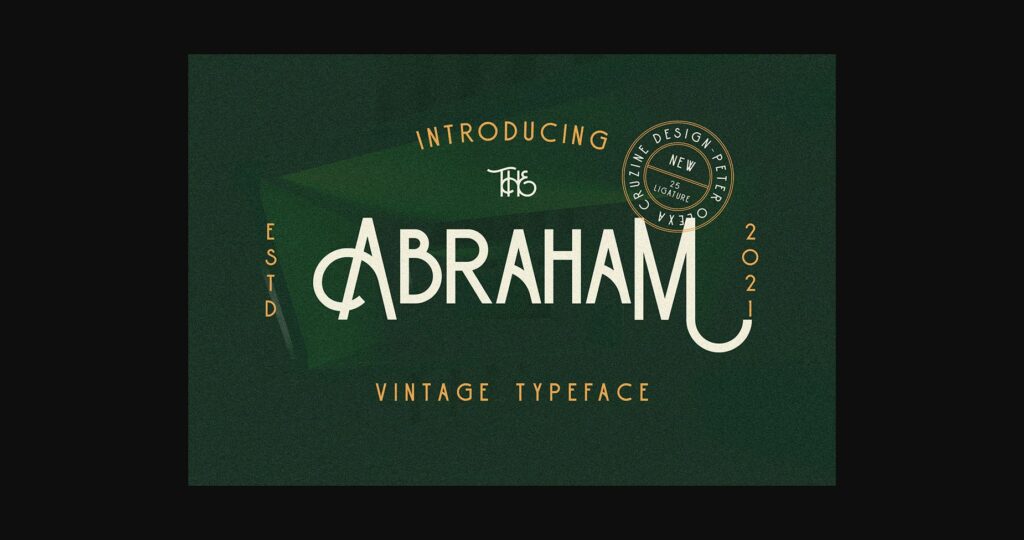 Abraham Font Poster 1