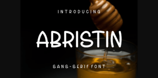 Abristin Font Poster 1