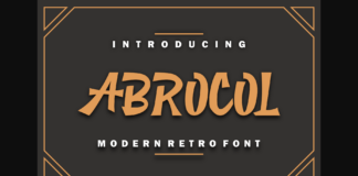 Abrocol Font Poster 1