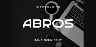 Abros Font Poster 1