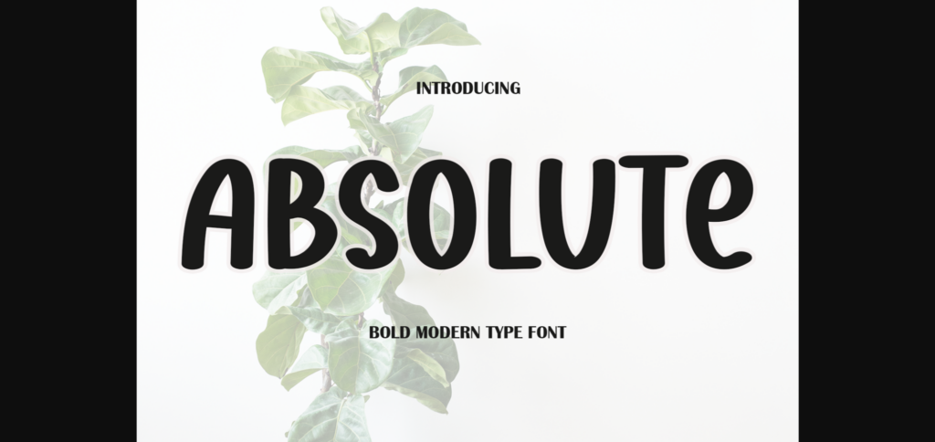 Absolute Font Poster 1