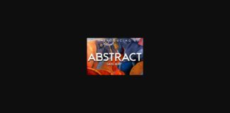 Abstract Font Poster 1