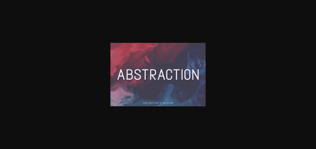 Abstraction Font Poster 3