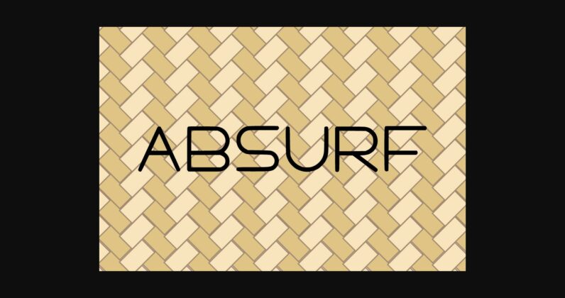 Absurf Font Poster 3