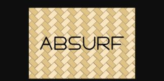 Absurf Font Poster 1