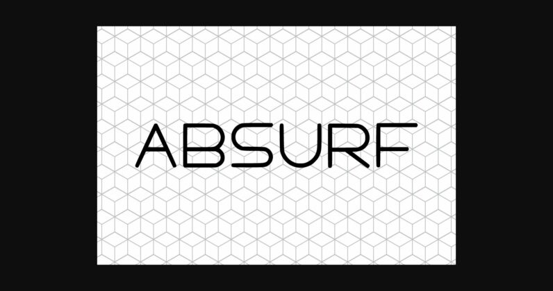 Absurf Font Poster 4