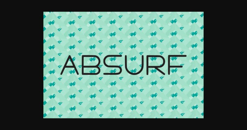 Absurf Font Poster 5