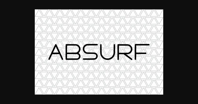 Absurf Font Poster 6