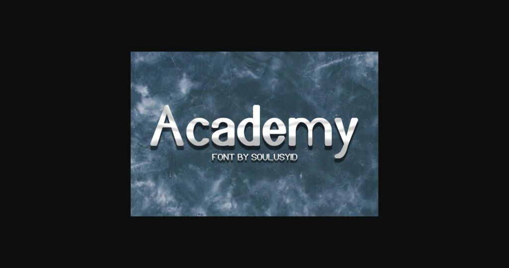 Academy Font Poster 1