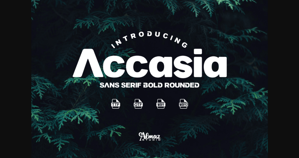 Accasia Font Poster 3