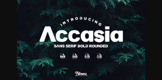 Accasia Font Poster 1