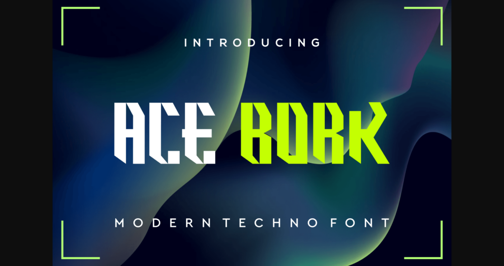 Acebork Font Poster 3