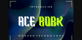 Acebork Font Poster 1