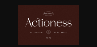 Actioness Font Poster 1