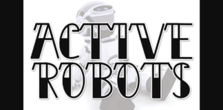 Active Robots Font Poster 1