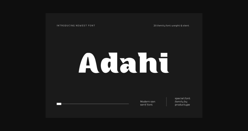 Adahi Font Poster 1