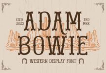 Adam Bowie Font