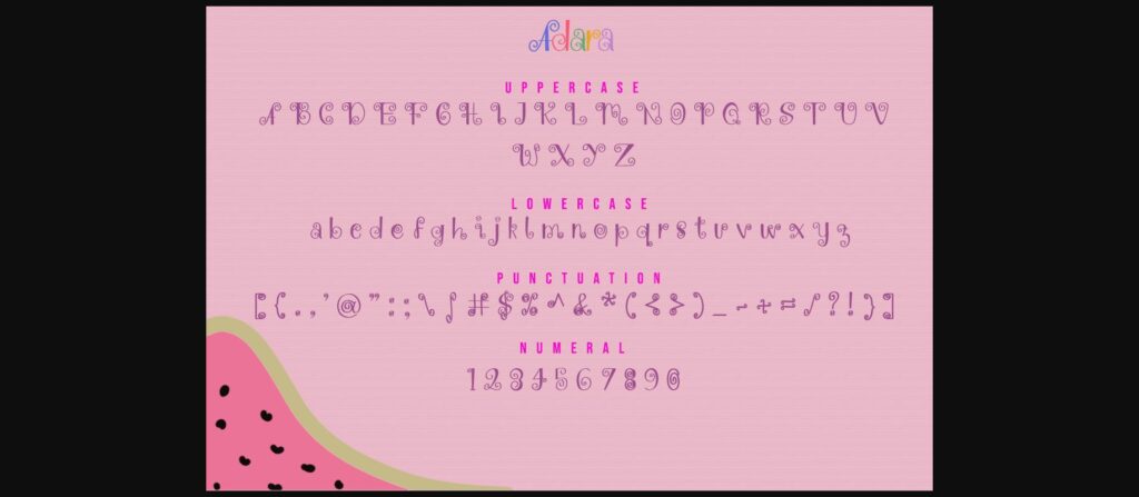 Adara Font Poster 9