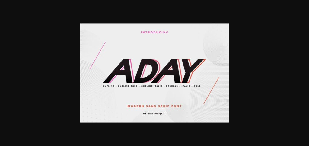 Aday Font Poster 3