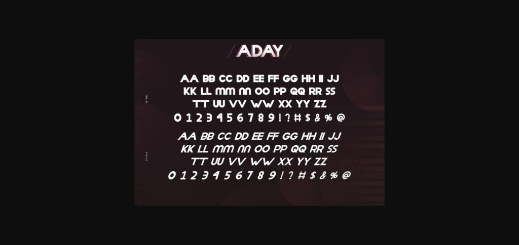 Aday Font Poster 6