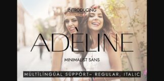 Adeline Font Poster 1