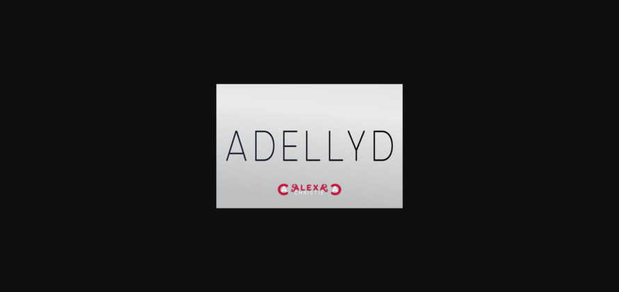 Adellyd Font Poster 3