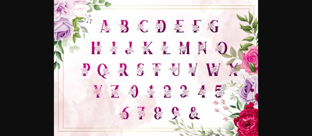 Adenium Monogram Font Poster 10