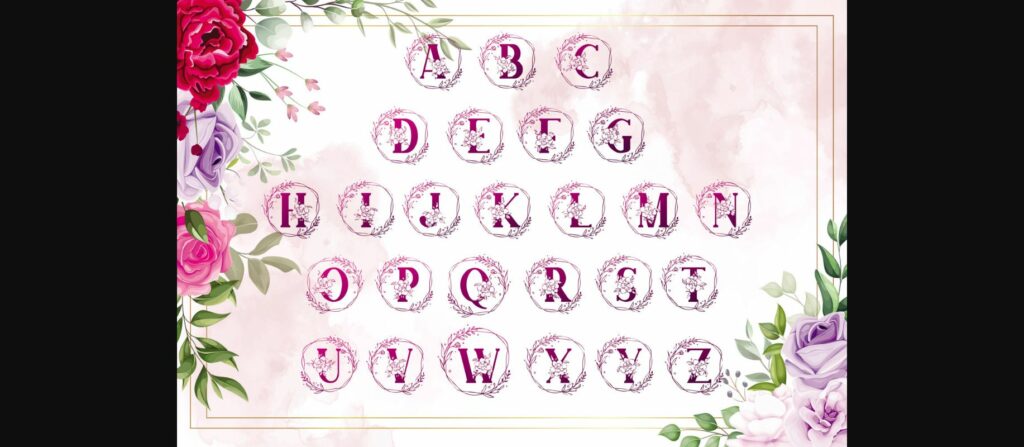 Adenium Monogram Font Poster 11